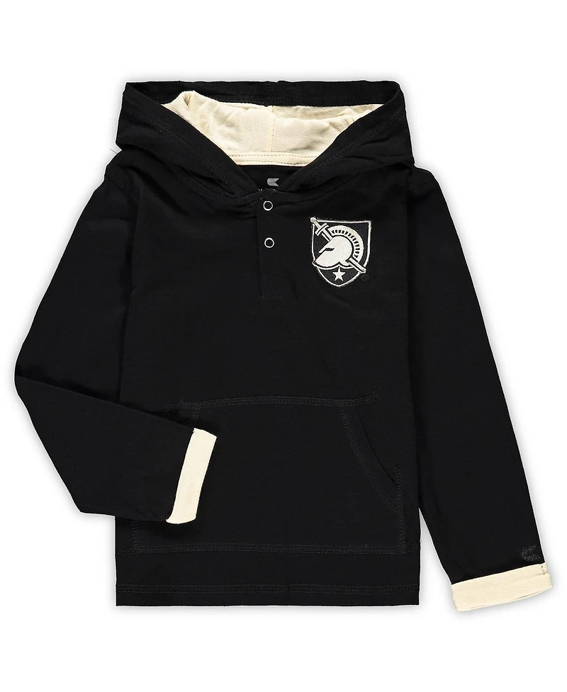 Toddler Boys Colosseum Black, Heathered Gray Army Black Knights Poppies Hoodie and Sweatpants Set