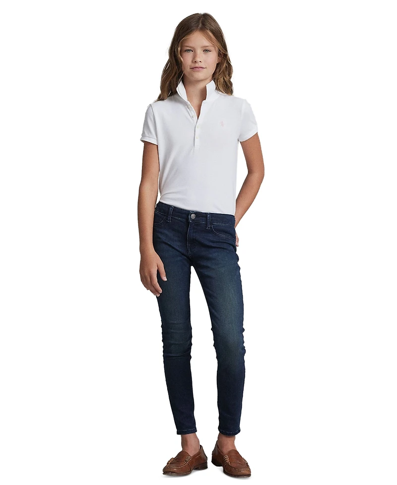 Polo Ralph Lauren Big Girls Aubrie Five-Pocket Denim Leggings