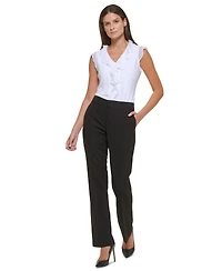 Tommy Hilfiger Women's Striped Sutton Straight-Leg Trousers