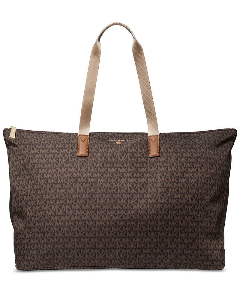Michael Kors Logo Jet Set Travel Large Packable Nylon Tote