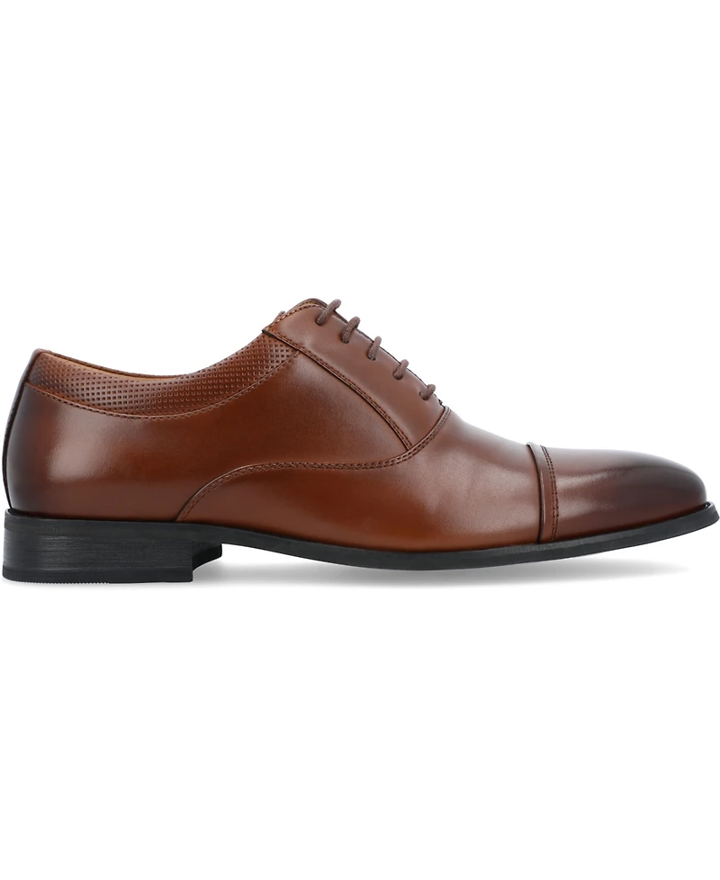 Vance Co. Men's Bradley Wide Tru Comfort Foam Lace-Up Cap Toe Oxford Dress Shoe