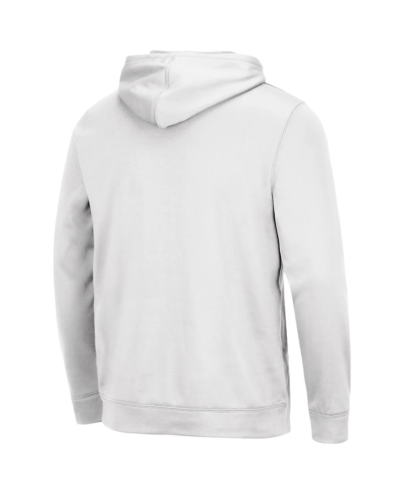 Men's Colosseum White Oregon Ducks Lantern Pullover Hoodie