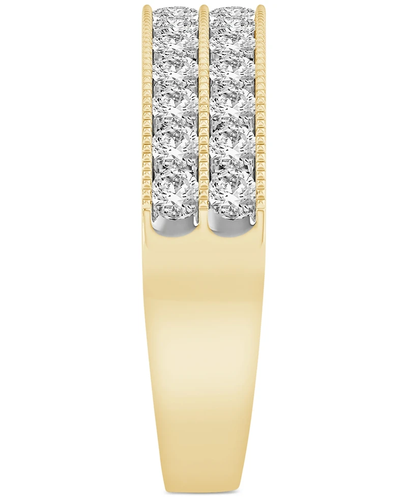 Diamond Two-Row Band (1/2 ct. t.w.) 14k White Gold