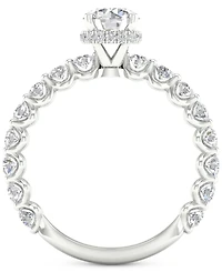 Igi Certified Round Diamond Engagement Ring (1-1/2 ct. t.w.) in Platinum