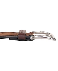 Nautica Men's Casual Leather Belt with Suede Overlay