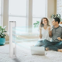 Homcom Portable Air Cooler and Humidifier Cooling Fan for Bedroom