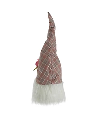 Plaid Spring Gnome Head Table Top Decor, 20"