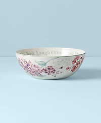 Lenox Butterfly Meadow Serving Bowl, Live Well Laugh Often