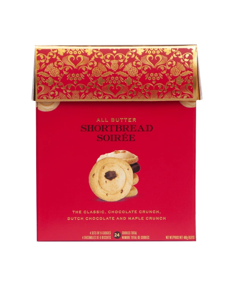 Mary Macleod's Shortbread Large Gift Box of Assorted Shortbread, 24 Count