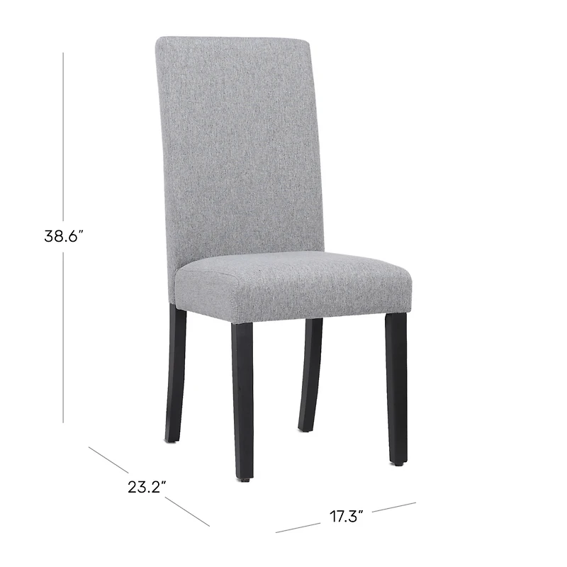 WestinTrends Upholstered Linen Fabric Dining Chair