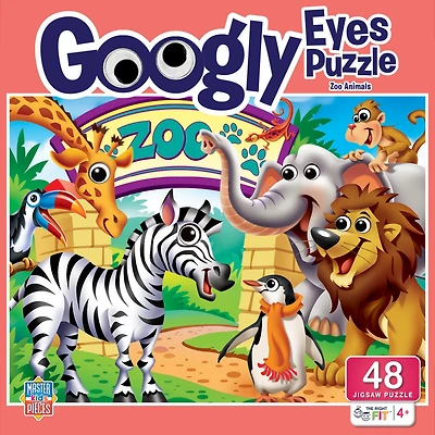 Googly Eyes - Zoo Animals 48 Piece Jigsaw Puzzle