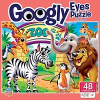Googly Eyes - Zoo Animals 48 Piece Jigsaw Puzzle