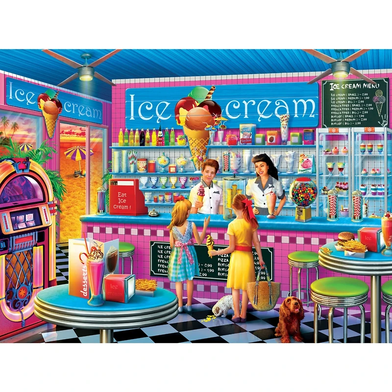Masterpieces Shopkeepers - Anna's Ice Cream Parlor 750 Piece Puzzle