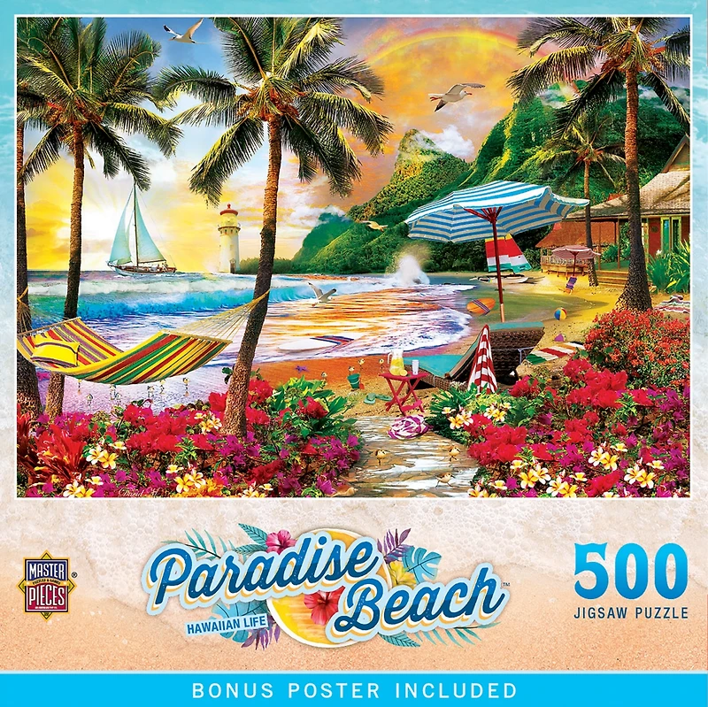 Paradise Beach - Hawaiian Life 500 Piece Jigsaw Puzzle