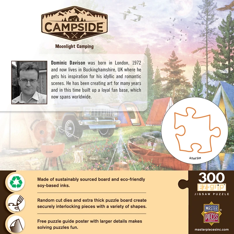 MasterPieces Campside - Moonlight Camping 300 Piece Ez Grip Puzzle