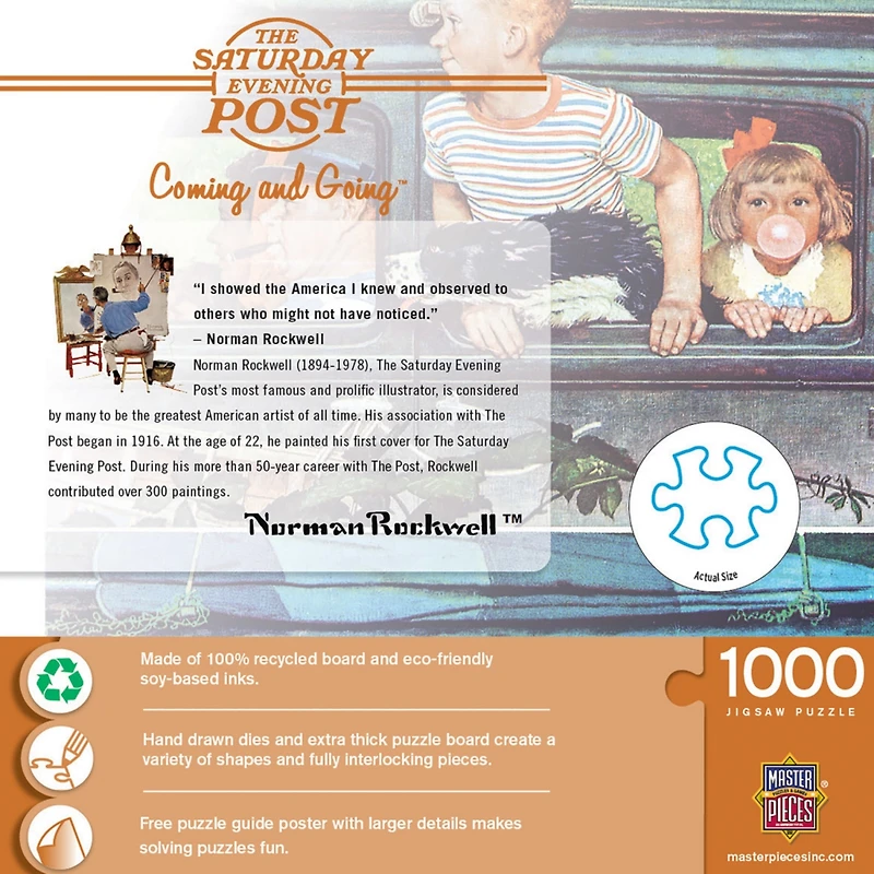 MasterPieces Saturday Evening Post - Coming and Going 1000 Piece Puzzle