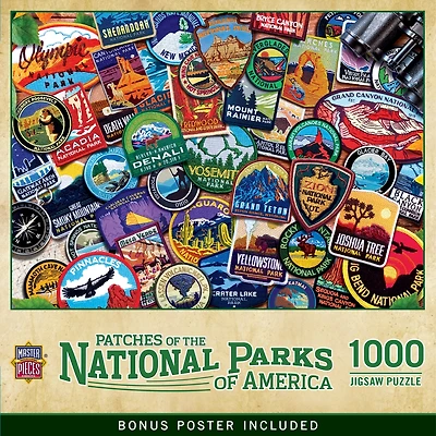 MasterPieces Patches of the National Parks 1000 Piece Jigsaw Puzzle