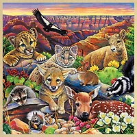 Masterpieces Jr. Ranger - Wildlife of the Grand Canyon 48 Piece Wood Puzzle