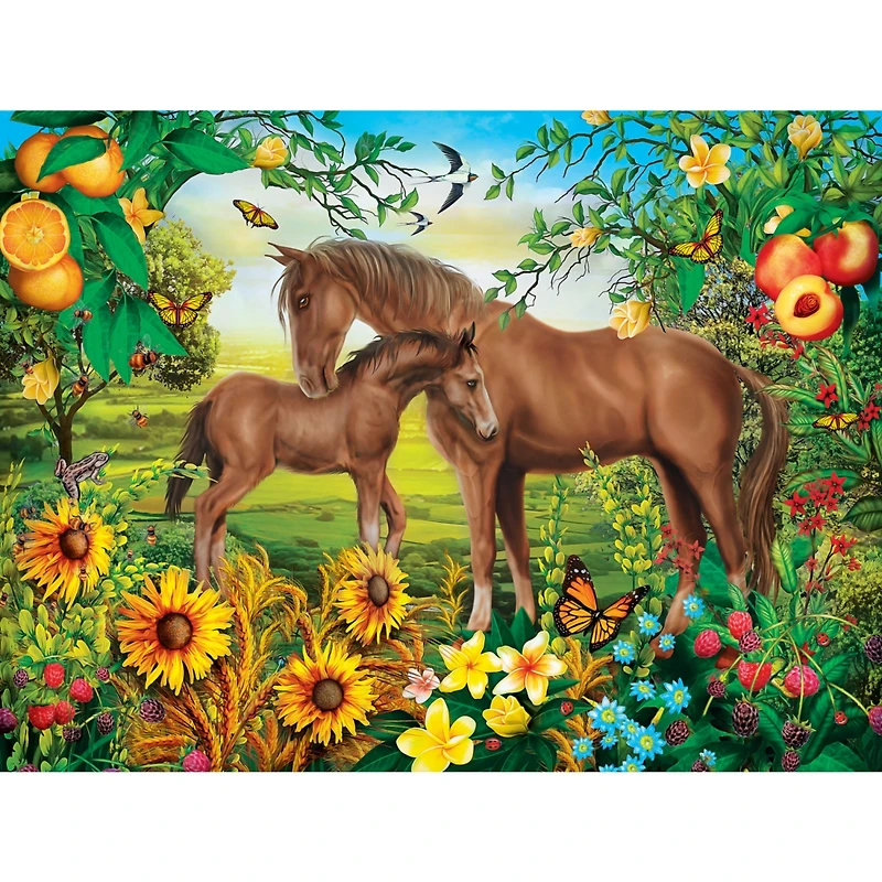 Masterpieces Green Acres - Neighs & Nuzzles 300 Piece Ez Grip Puzzle
