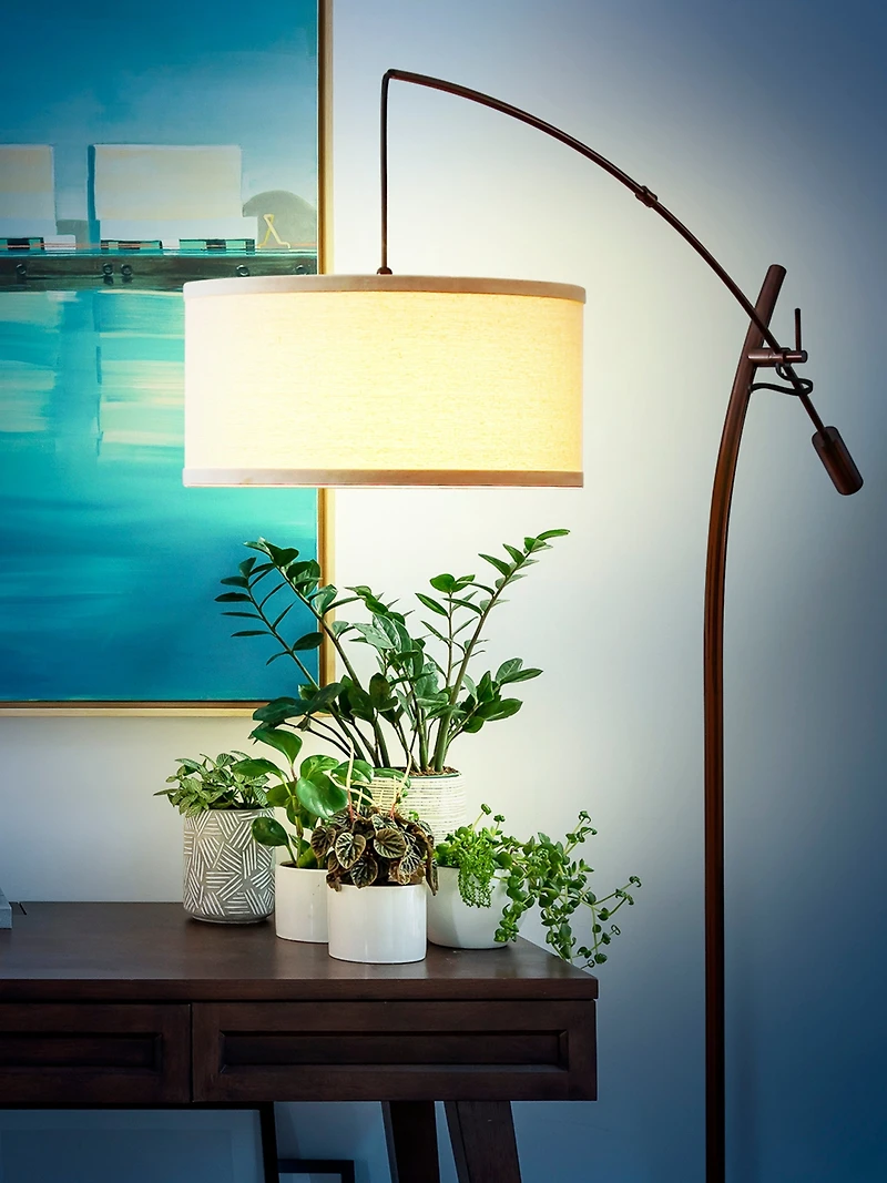 Grayson 84" Led Arc Floor Lamp with Adjustable Arm