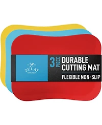 Non-Slip Flexible Cutting Board Set - Dishwasher Friendly Mats For Cooking of 3