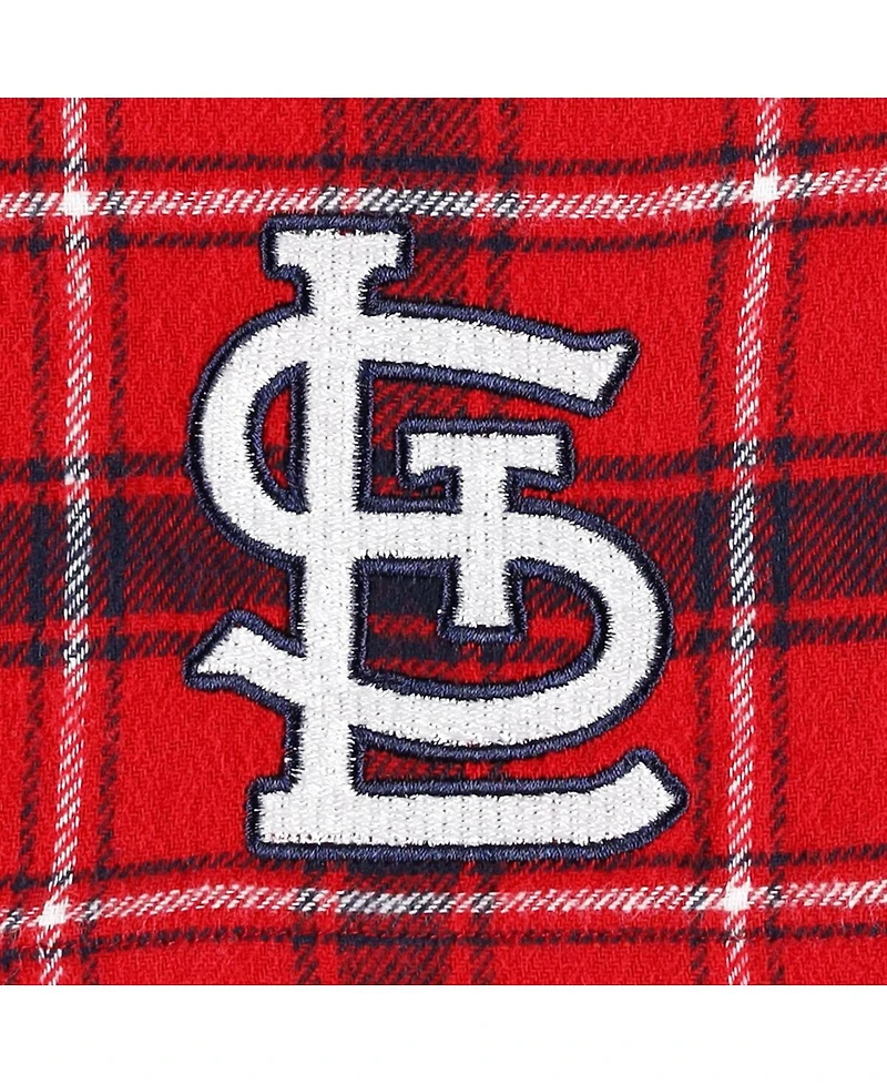Men's Concepts Sport Red, Navy St. Louis Cardinals Ledger Flannel Boxers