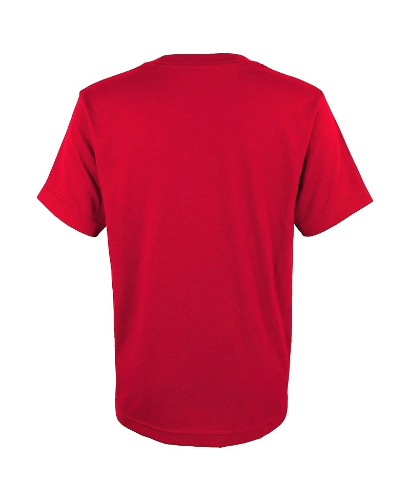 Big Boys Fanatics Red St. Louis Cardinals 2022 Postseason Locker Room T-shirt