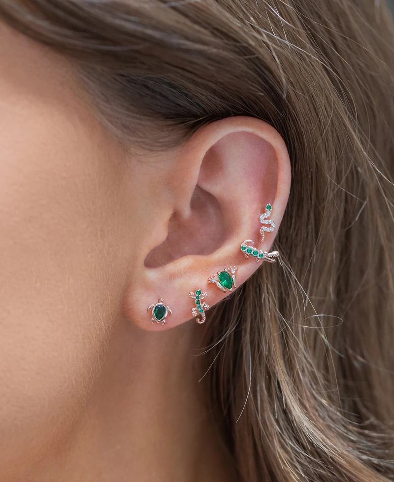 Girls Crew Women's Emerald Rainforest Stud Set