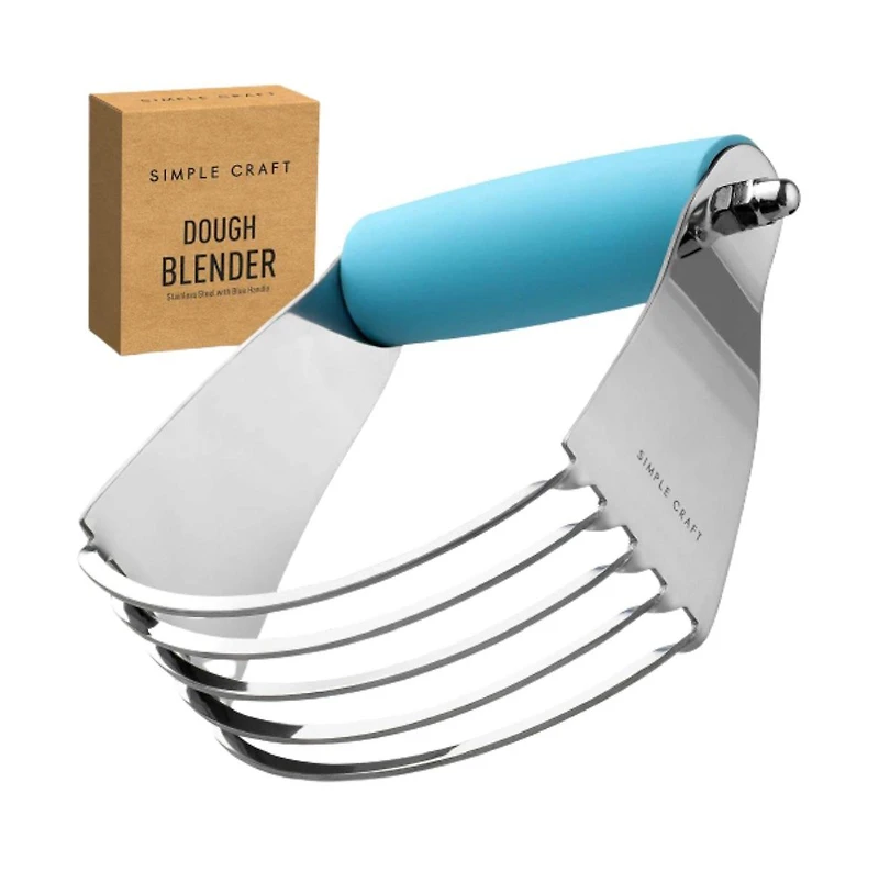 Stainless Steel Pastry Dough Cutter with Comfortable Grip Handle