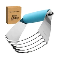 Stainless Steel Pastry Dough Cutter with Comfortable Grip Handle