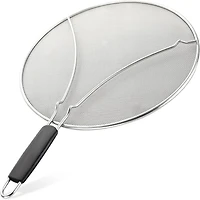 Large Splatter Screen for Frying Pan (13") - Stainless Steel Grease Guard