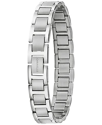 Caravelle designed by Bulova Men's Modern Stainless Steel Bracelet Watch 40mm Gift Set