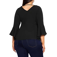 Plus Bell Sleeve Top