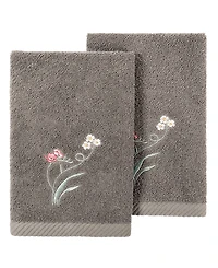 Linum Home Turkish Cotton Stella Embellished 2-Pc. Fingertip Towel Set