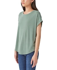 Lucky Brand Women's Short Sleeve Sandwash Dolman Tee