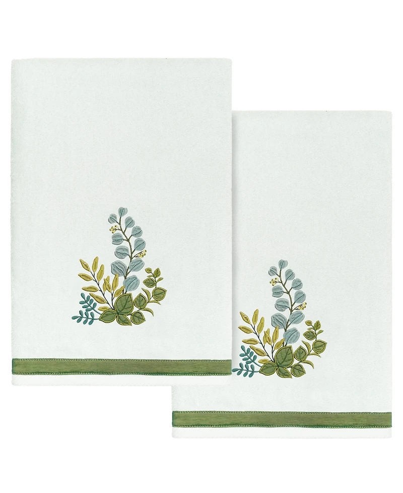 Linum Home Turkish Cotton Botanica Embellished -Pc. Bath Towel Set