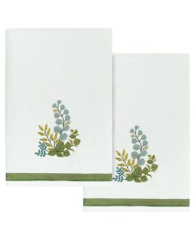 Linum Home Turkish Cotton Botanica Embellished -Pc. Bath Towel Set