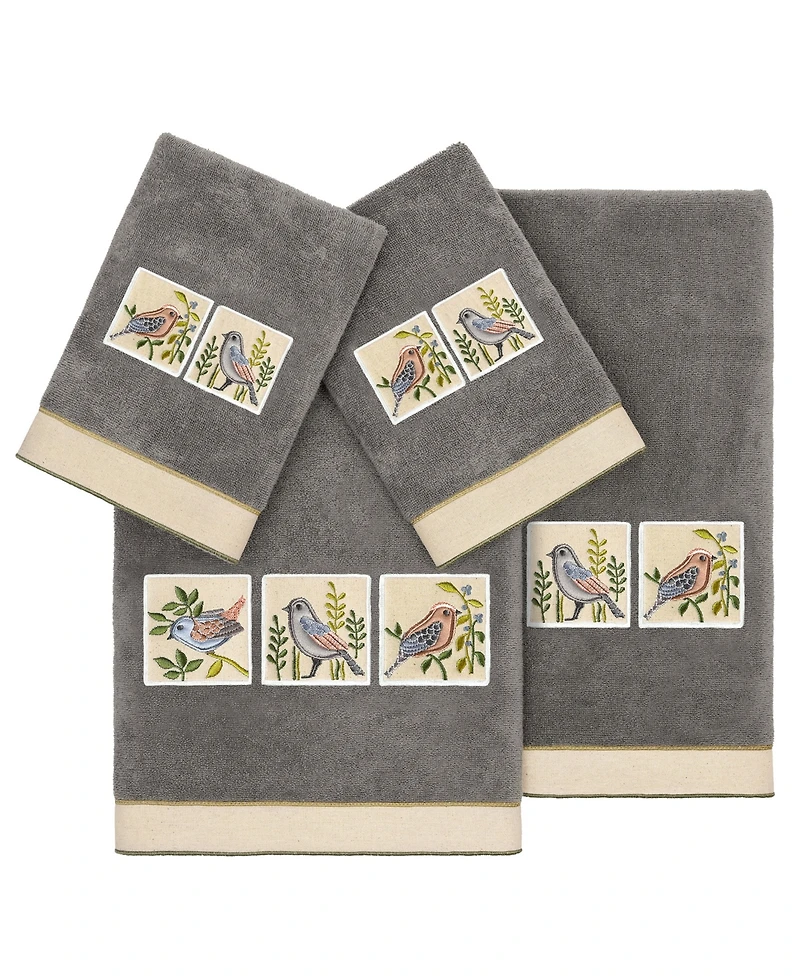 Linum Home Turkish Cotton Belinda Embellished -Pc. Bath Towel Set