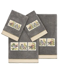 Linum Home Turkish Cotton Belinda Embellished -Pc. Bath Towel Set