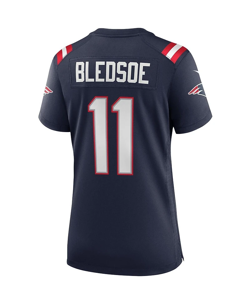 Women's Nike Drew Bledsoe Navy New England Patriots Game Retired Player Jersey