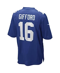 Men's Nike Frank Gifford Royal New York Giants Game Retired Player Jersey