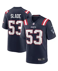 Men's Nike Chris Slade Navy New England Patriots Game Retired Player Jersey