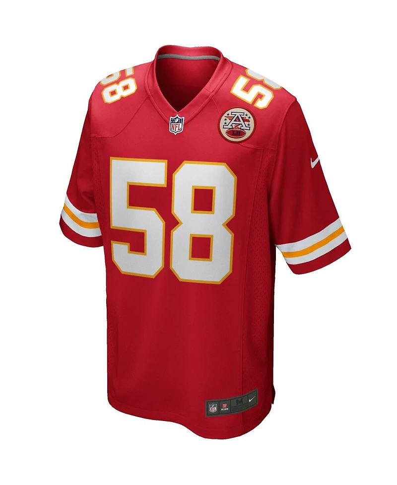Men's Nike Derrick Thomas Red Kansas City Chiefs Game Retired Player Jersey