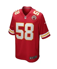 Men's Nike Derrick Thomas Red Kansas City Chiefs Game Retired Player Jersey