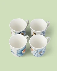 Lenox Butterfly Meadow Blue Assorted Mugs, Set of 4