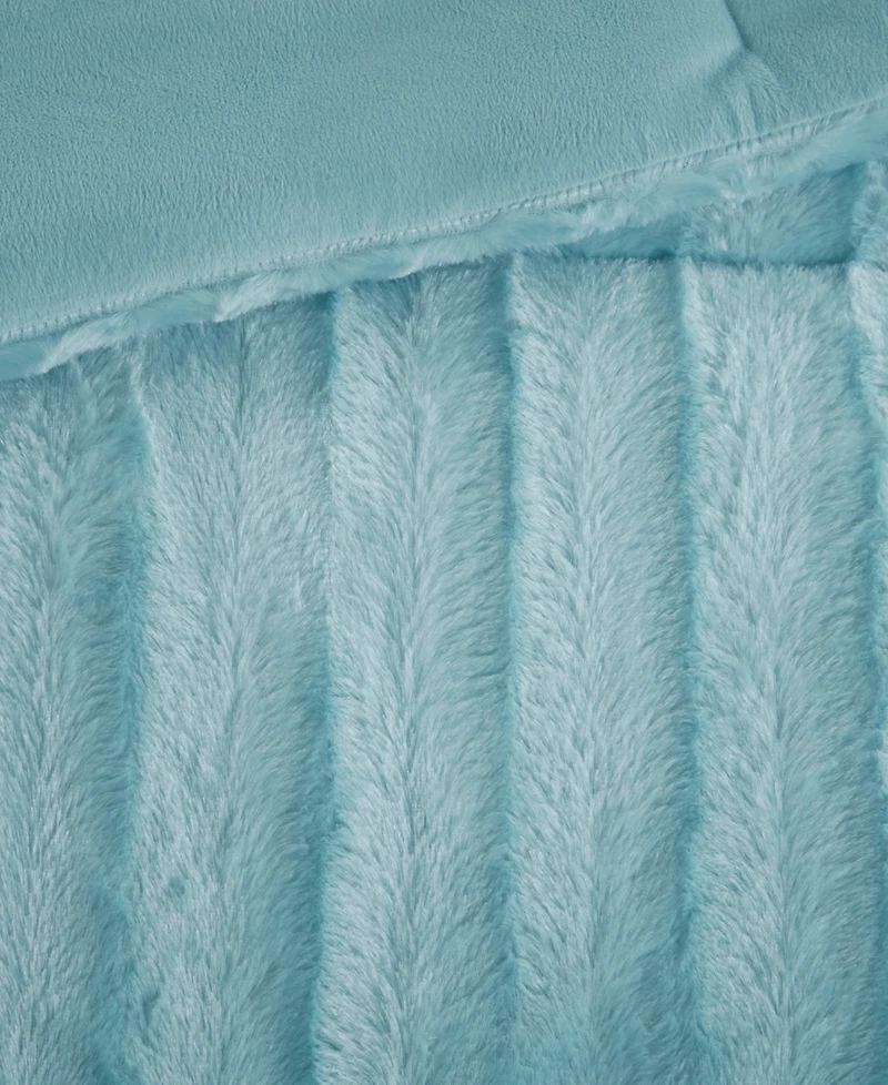Madison Park Duke Reversible Faux Fur 3-Pc. Comforter Set, Full/Queen