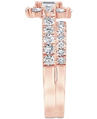 Certified Diamond Bridal Set (2 ct. t.w.) 18k White, Yellow or Rose Gold