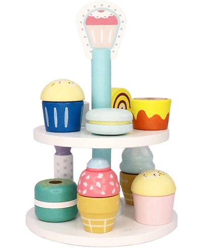 Leo & Friends 19-Piece Wooden Kid's Bakery Play Set