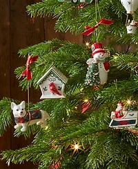 Christmas Tree Tartan Corgi Ornament