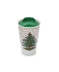 Spode Christmas Tree Polka Dot Travel Mug